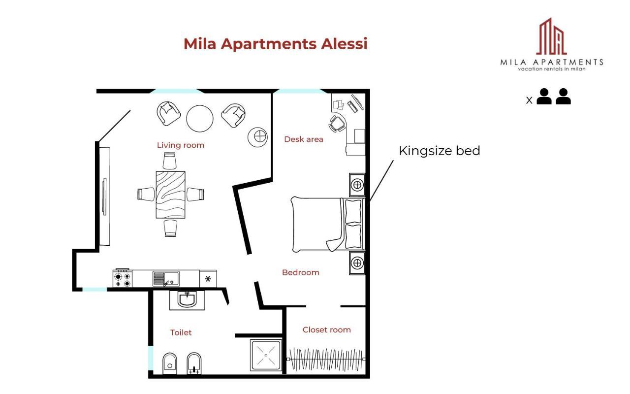 Mila Apartments Alessi Milán Exteriér fotografie